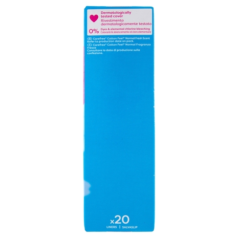 Carefree Cotton Feel* Normal Fragranza Fresca Salvaslip 20 pz